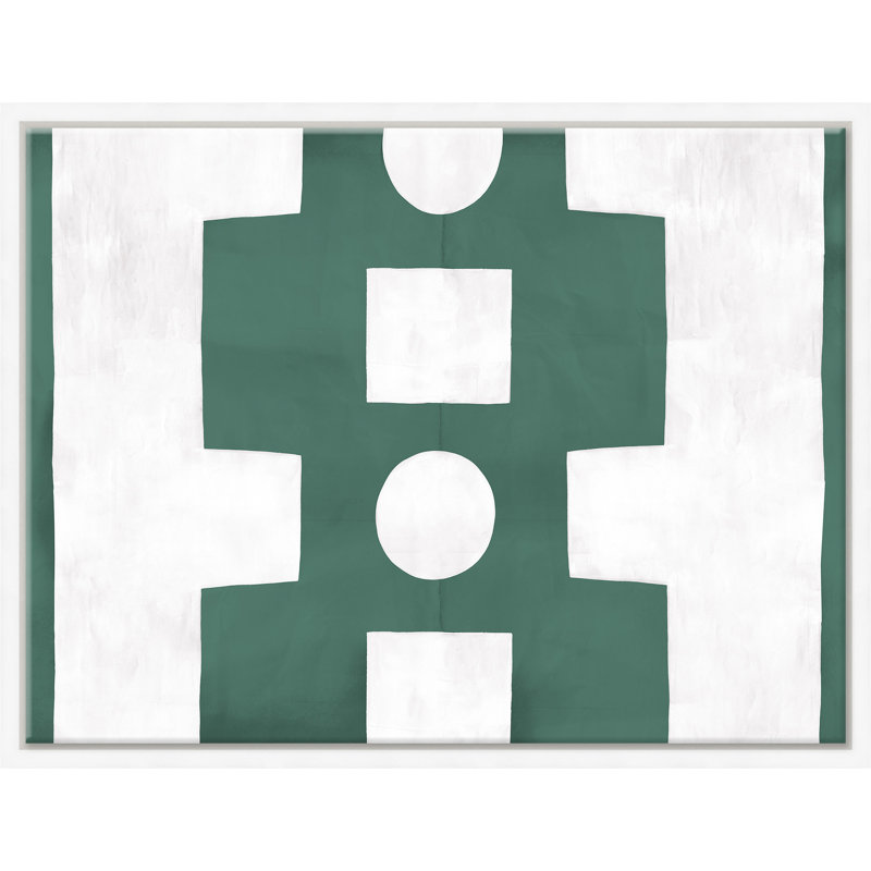 "Abstrait vert et blanc (var. 1)"