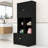 Wood Freestanding Bathroom Storage Cabinet with Adjustable Shelves and Multi-Layer Open Shelves-105280997