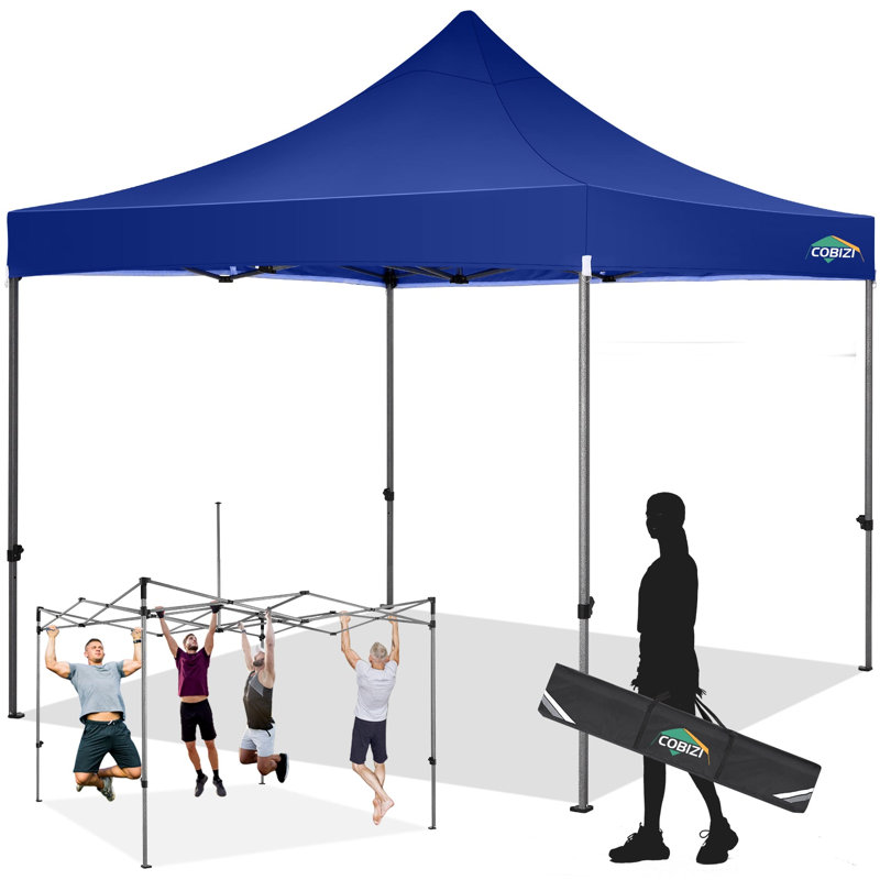 10x20 Pop Up Canopy Tent with 4 Sidewalls, Instant One-Push Setup, Commercial Canopy, Navy