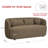 Brinae 68" Wide Boucle Upholstered Loveseat Sofa-903888278