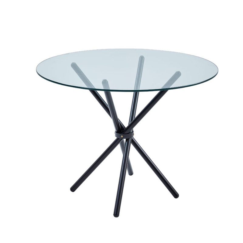 Reese Round Glass Dining Table