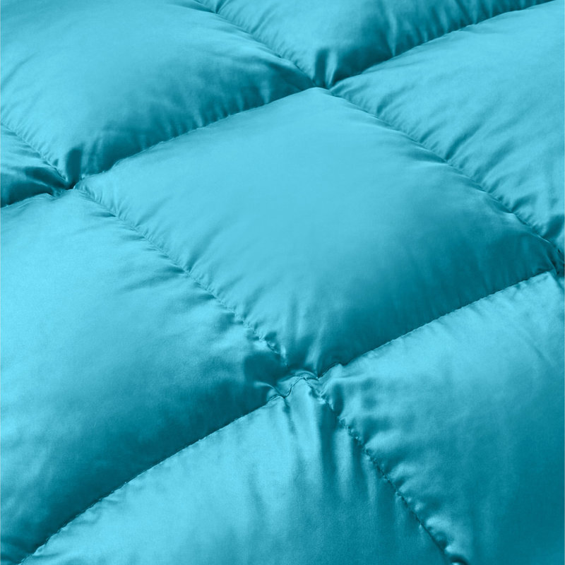 All-Season Reversible Down Alternative 100% Microfiber Comforter, Winter Blue, Queen Comforter