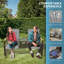 Banc oscillant d'extérieur pour 2 personnes Outsunny