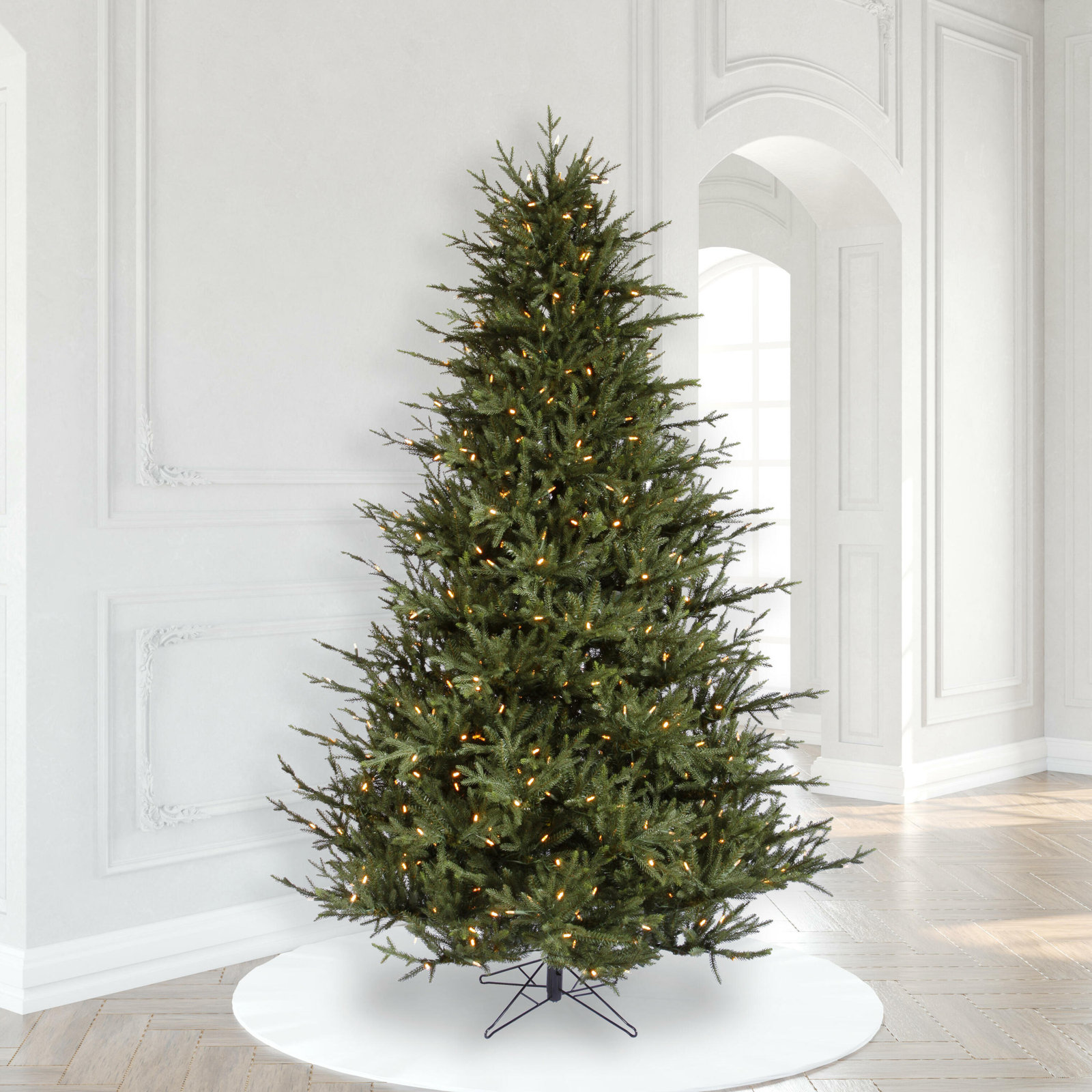 8.5' Pre-Lit Fir Christmas Tree, 7.5' H