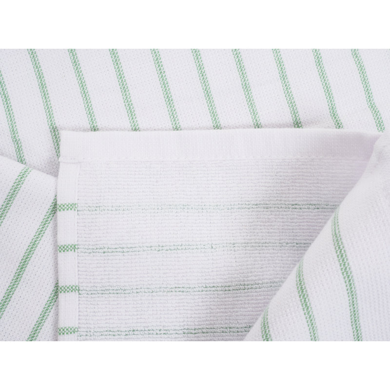 Damali Stripe Kitchen Towel Linen Set, Green