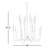 Snow Chandelier - White-87387603