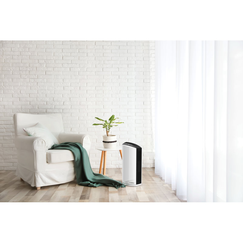Tabletop Air Purifier with HEPA Filter, 21.64" H x 10.31" W x 7.3" D