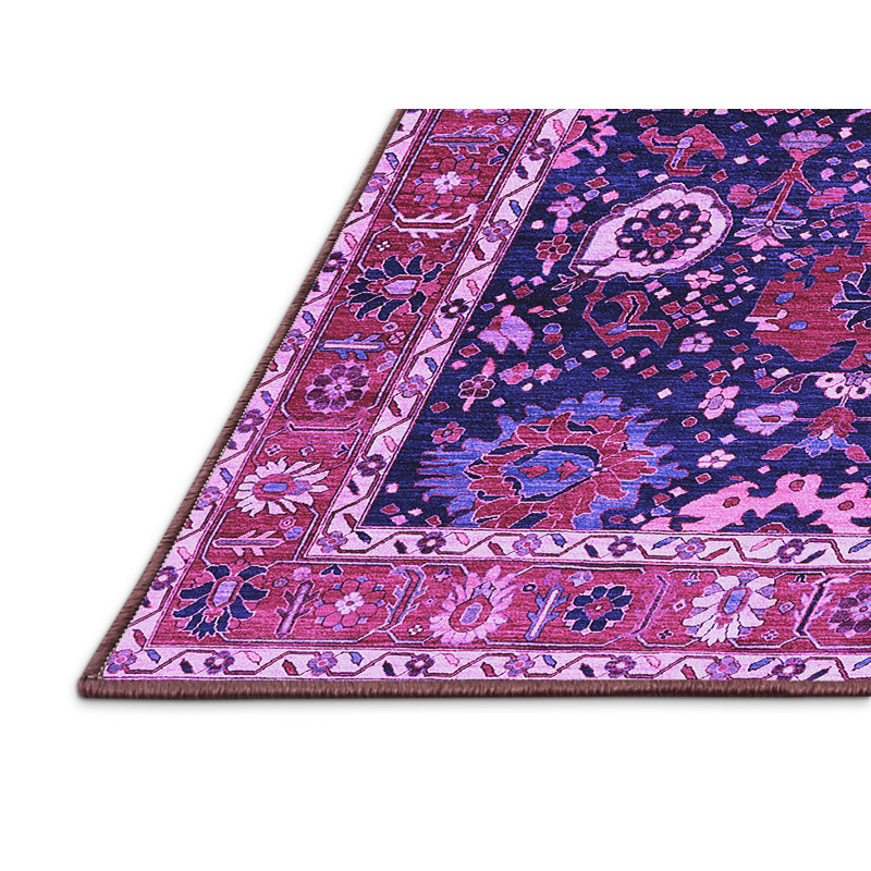 Tapis mauve Mid-Century 1797, Rectangle 8 pi x 12 pi