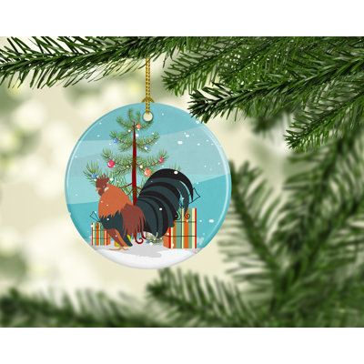 Ornement en céramique pour fêtes néerlandais bantam