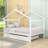 Wood House Bed With Pull-Out Twin Trundle-431005080-431005081