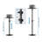Mount-it! Dual Use Projector Stand, 2 Mounting Options 1/4" Screw,platform Portable Projector Stand