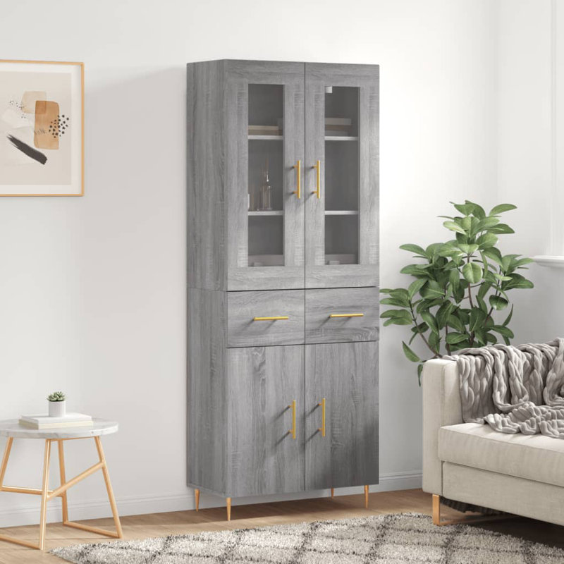 69.5cm Sideboard, Grey Sonoma