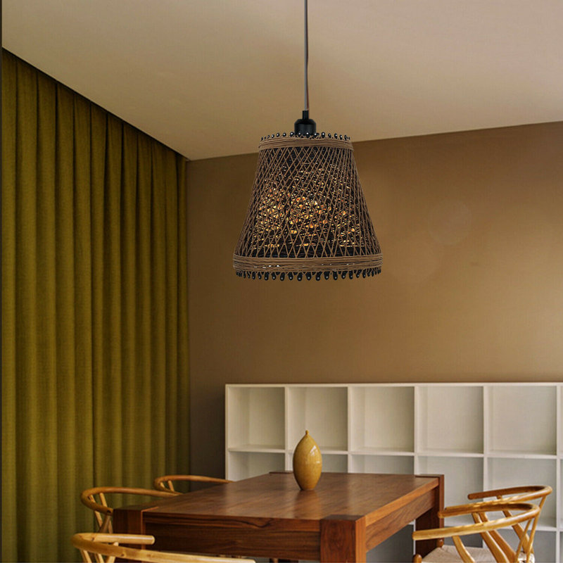 Chandra 1 - Light Brown Bell Pendant