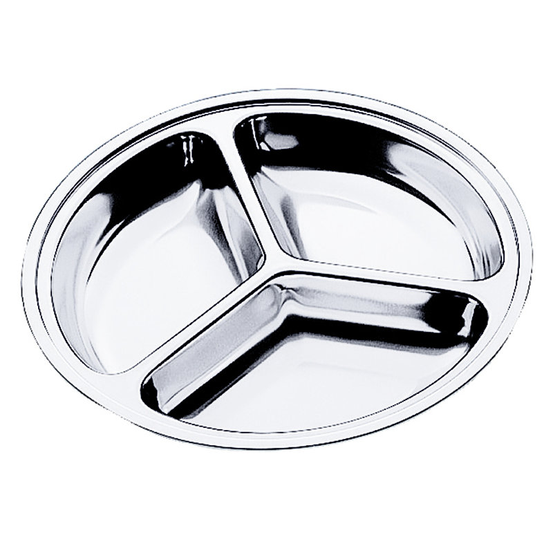 Stainless Steel Divided Serving Dish