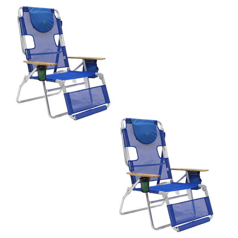 Chaise de plage inclinable