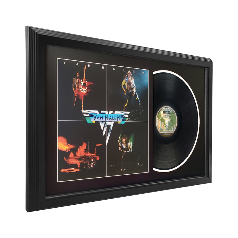 Van Halen "Van Halen" Framed Record with Black Mat , Black