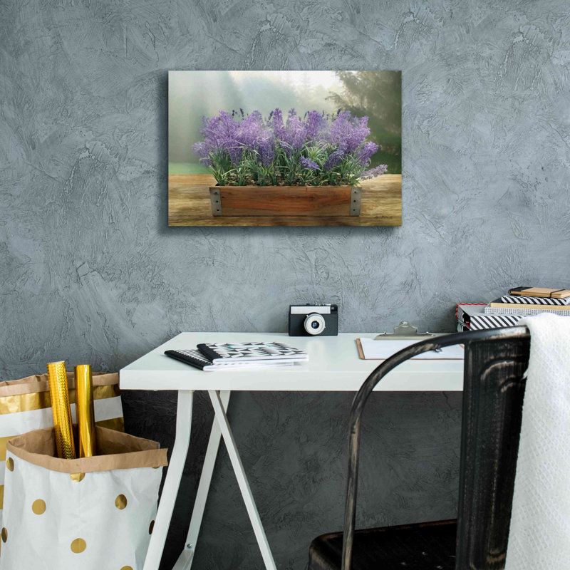 "Lavender Pot" par Lori Deiter, impression sur toile tendue, H 12 po x l 18 po x P 0,75 po