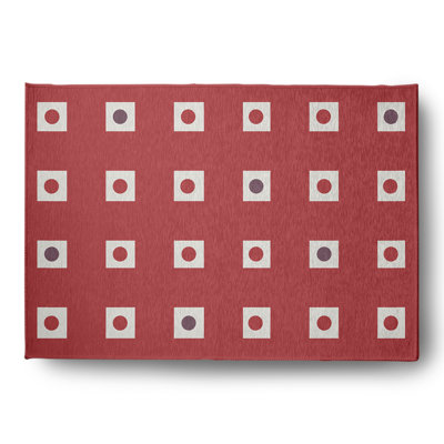 Chenille Geometric Rug
