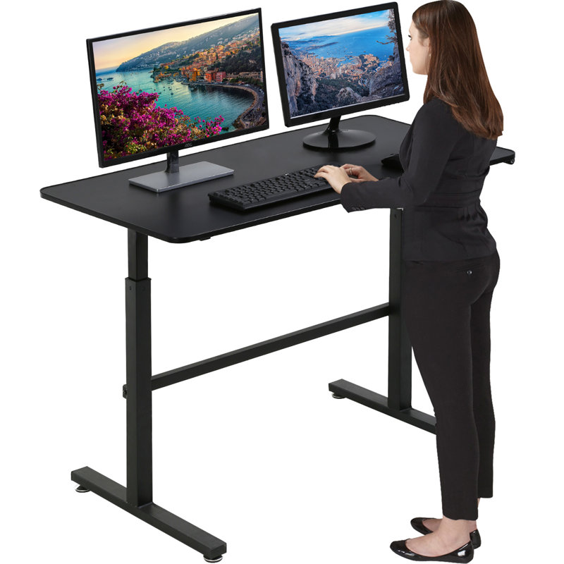 Toomey Adjustable Metal Base Standing Desk Converter