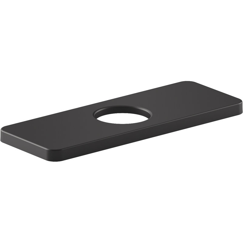 Parallel Escutcheon Plate, Matte Black