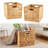 Handwoven Water Hyacinth Storage Baskets, 12-Pack Foldable Cube Bins With Handles For Home Organization, Laundry, Shelves, And Closet