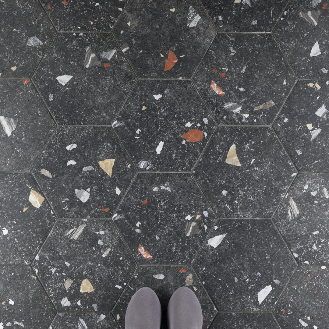 Sonar Hex 9" x 10" Porcelain Stone Look Wall & Floor Tile Merola Tile 