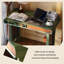 Bureau 36,22 "en bois massif rétro vert
