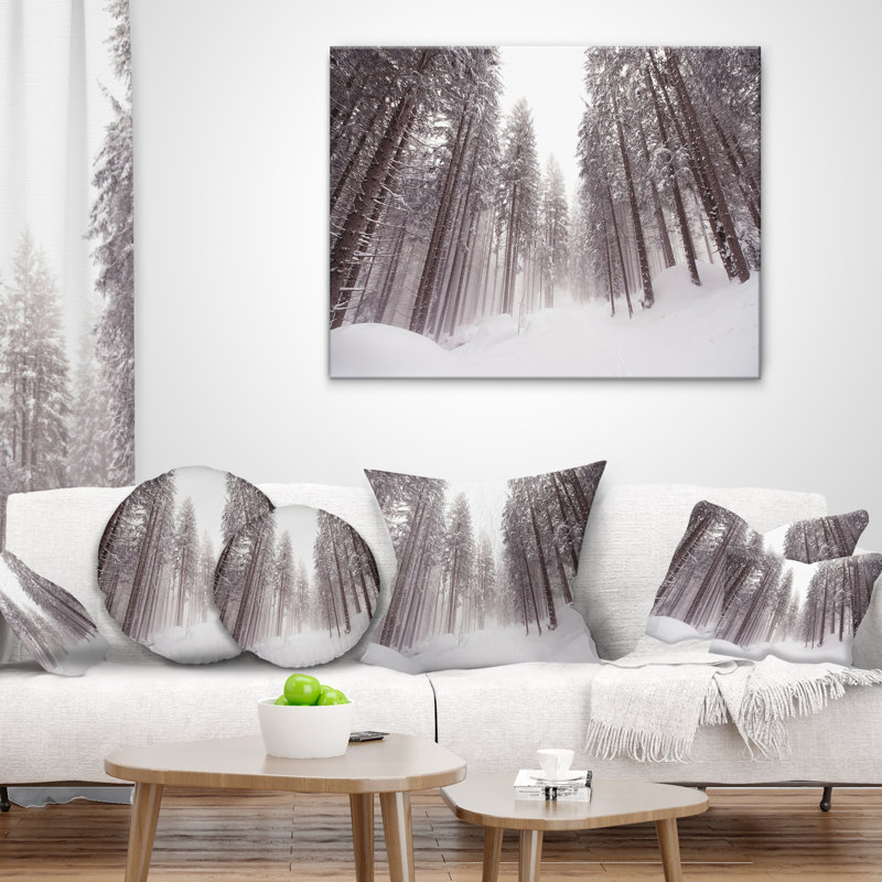 Oreiller de l’hiver trente alto, 16 po x 1 po, Coussin décoratif