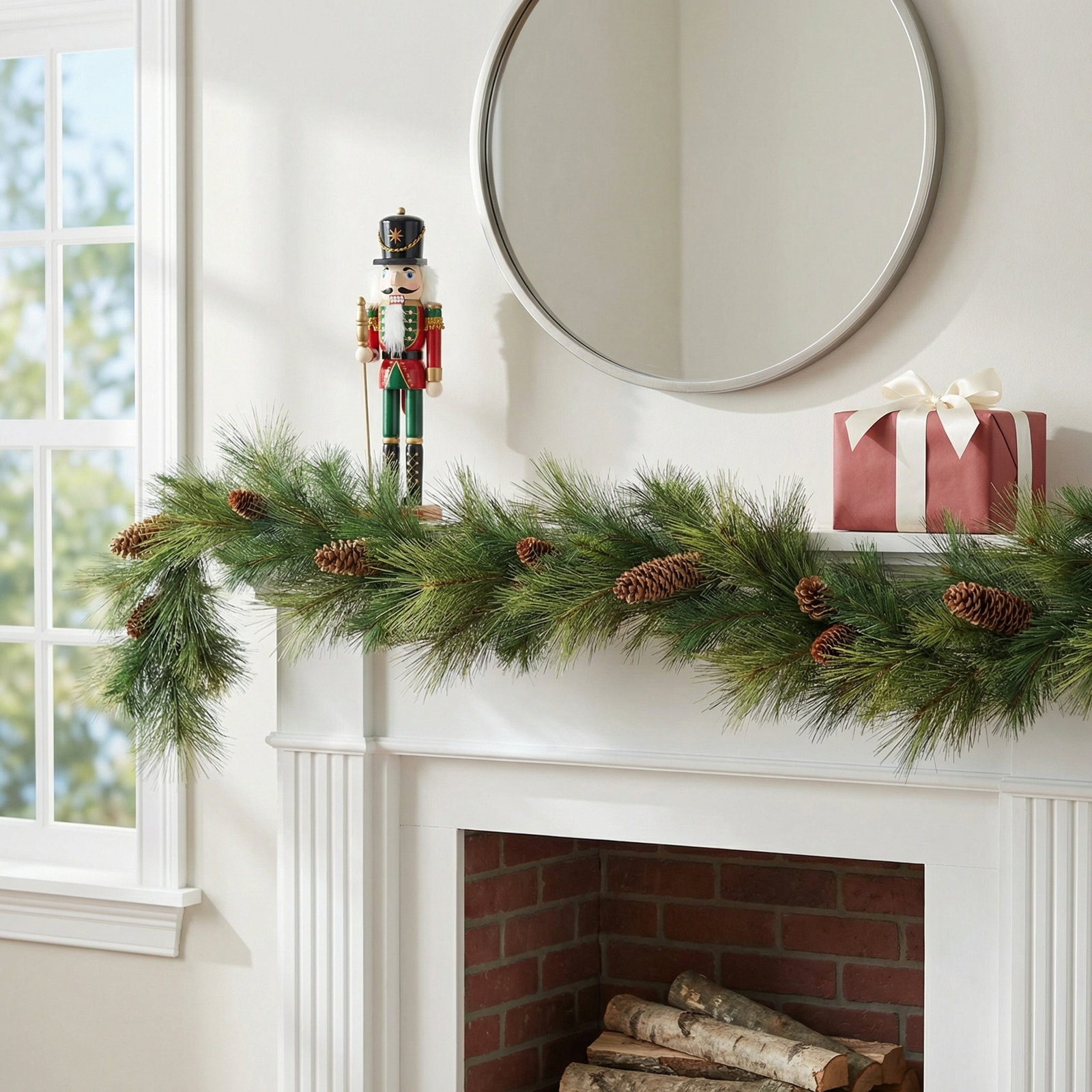 Artificial 72" Artificial Sugar Pine Garland