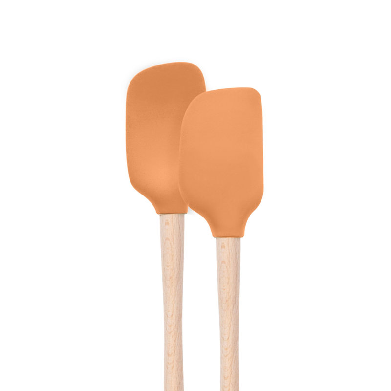 Ensemble de 2 petites spatules et cuillères en silicone Tovolo Flex-Core, Abricot