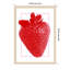 «Red Strawberry» par Athene Fritsch, reproduction d'art encadrée sur bois-739779977