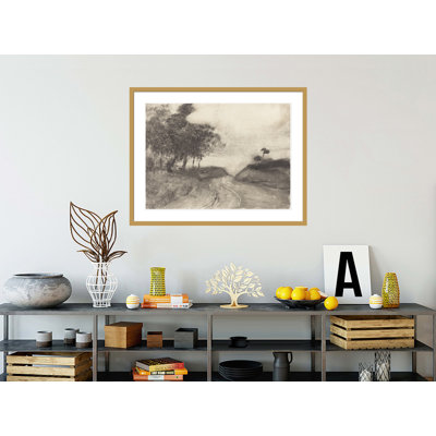 The Road (La route) par Edgar Degas, impression giclée sur cadre