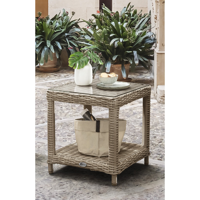 Kinney Rattan Coffee Table, Nature Melange