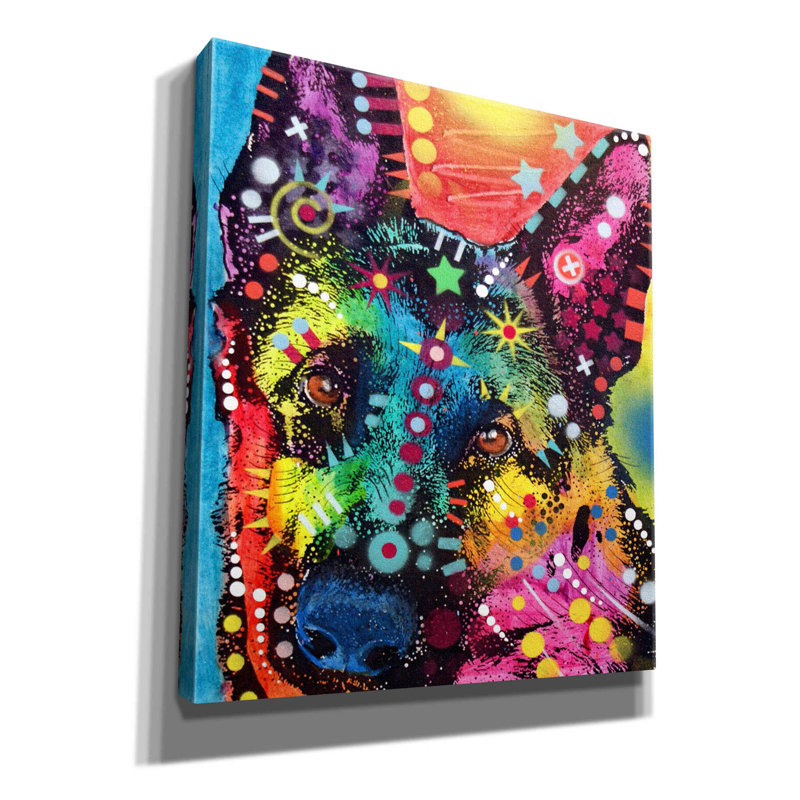 «Shep» par Dean Russo - reproduction d'art sur toile tendue, H 30 po x l 26 po x P 1,5 po