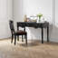 Bureau en bois d'hévéa massif noir mat-124111705