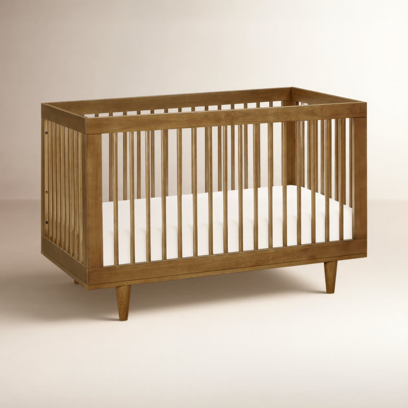 Lit de bébé convertible 3-en-1 Marley, Noyer, Crib