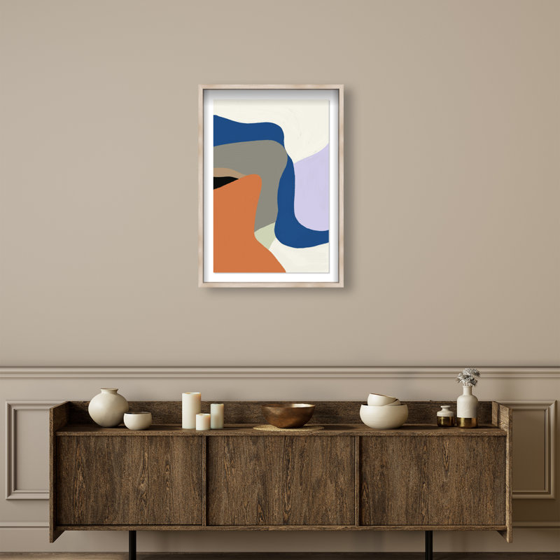 All Together II Print by Oliver Gal, 25.5"H x 37.5"W, Natural Oak Shadowbox
