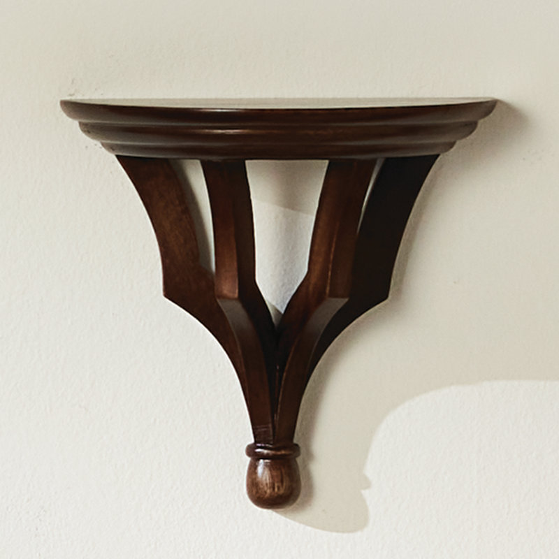 BENNETT WALL BRACKET SMALL, 7.75" H x 9.5" W x 4.75" D, Brown