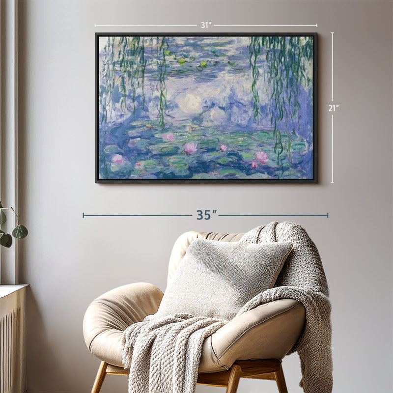 "Nymphéas V, art mural", H 31 po x l 21 po