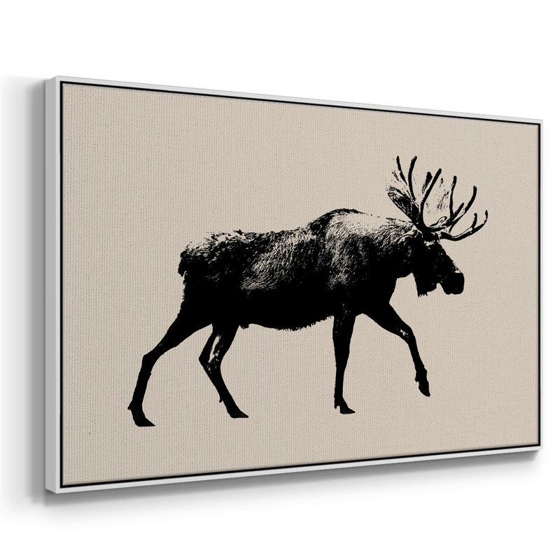 Wild Ambler I, peinture sur toile encadrée, H 25 po x l 37 po x P 2 po, Cadre blanc