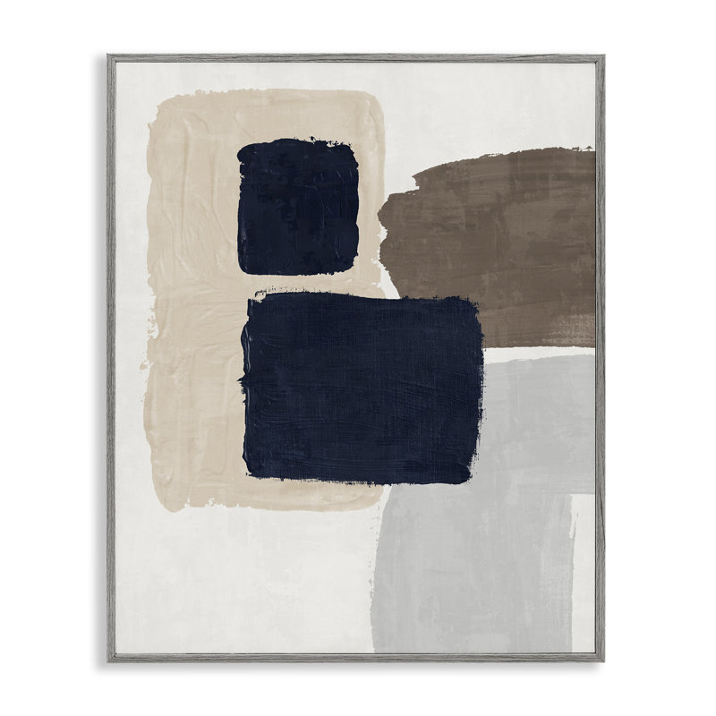 Art de giclée encadrée bleu marine par Nina Blue, Estampe numérique Farmhouse, H 30 po x l 24 po