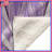 Purple Floral Swirls Blankets-127682495