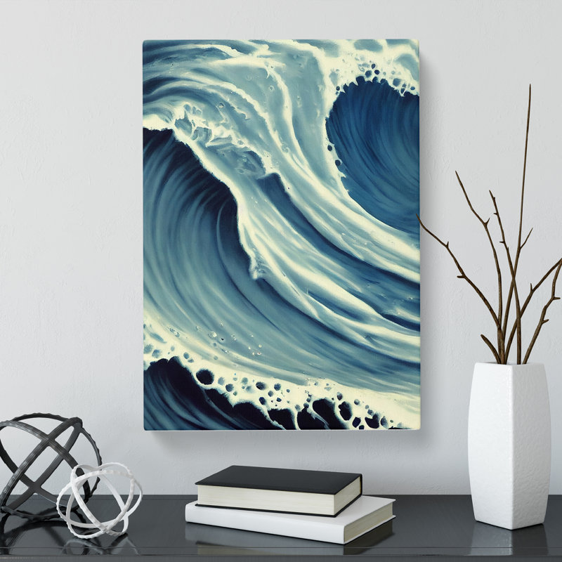 Seascape Ocean Spray - Wrapped Canvas Print, 50cm H x 35cm W x 3cm D