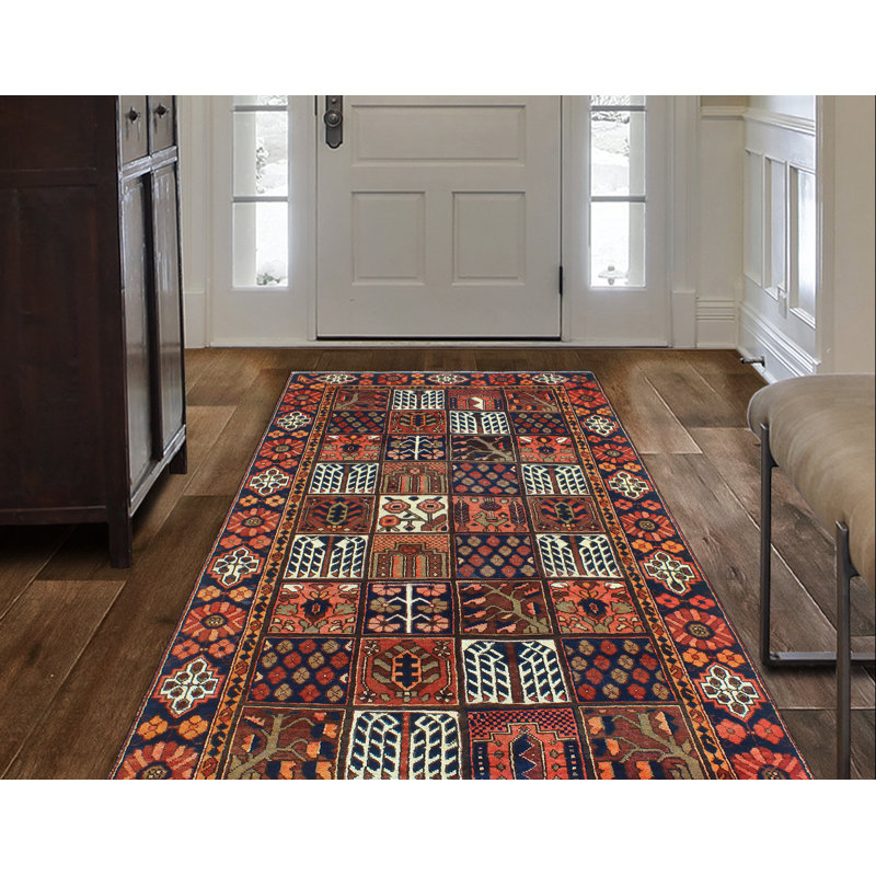 Khusbu Distressed Kannon Rust Runner