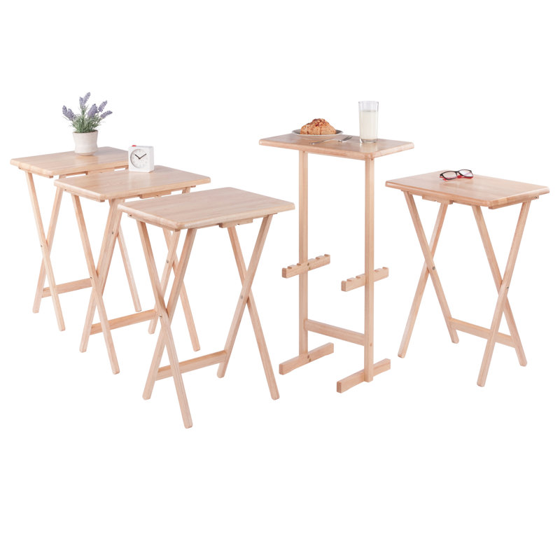 Ensemble de 5 collations Alvah, finition naturelle, Beige