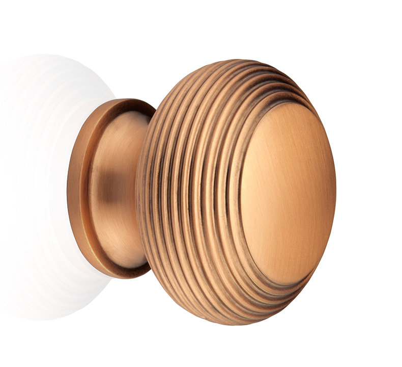 Poignée ronde 1 1/2" de diamètre Westwick, Cuivre brossé
