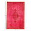 Hand Knotted Oriental Area Rug in Pink