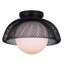 Luminaire suspendu noir à 1 lumière Cyrano