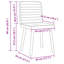  Ensemble de 4 chaises de salle à manger gris foncé