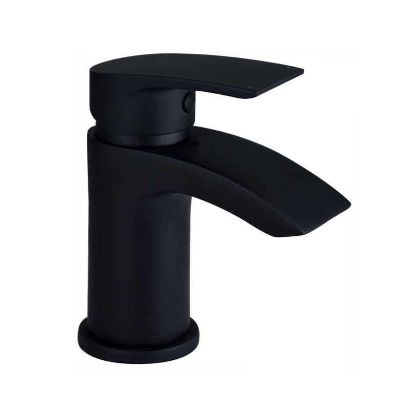 Carter Mono Basin Mixer Tap with Waste, Matte Black